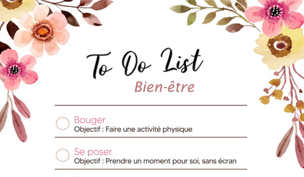 ToDo Liste Bien-être