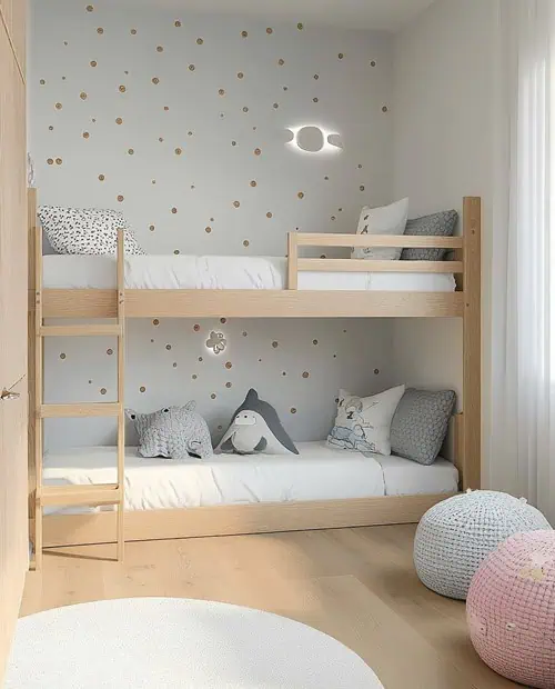 chambre enfant lit superpose gain de place