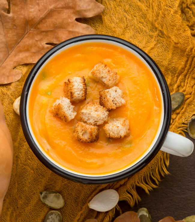 soupe potiron recette compact cook famille enfant hiver plat chaud orange smile