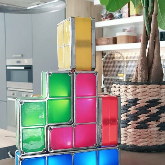 Lampe Tetris en décoration d'intérieur