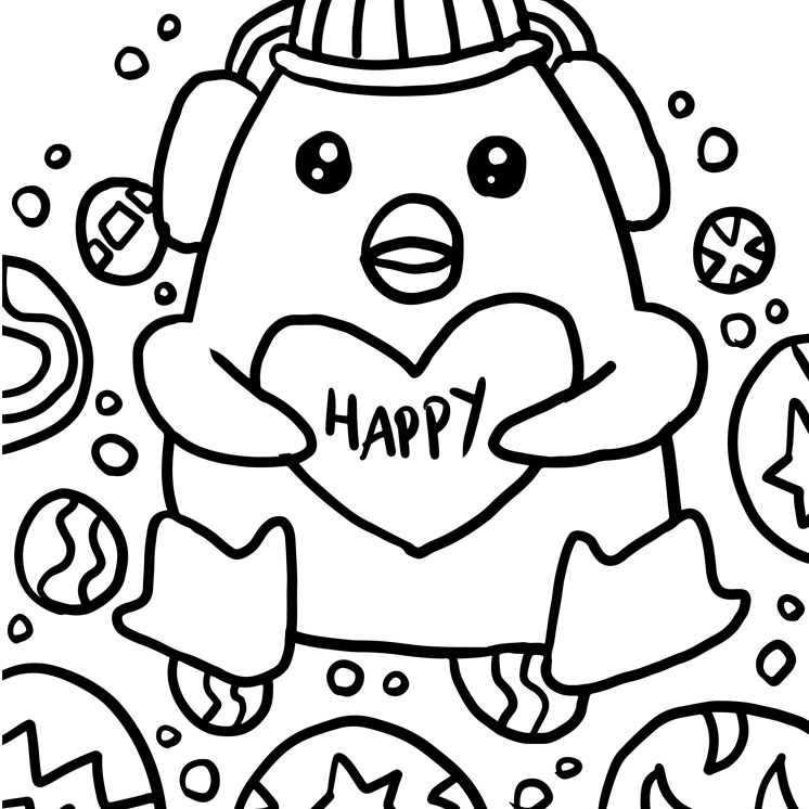 coloriage kway happy