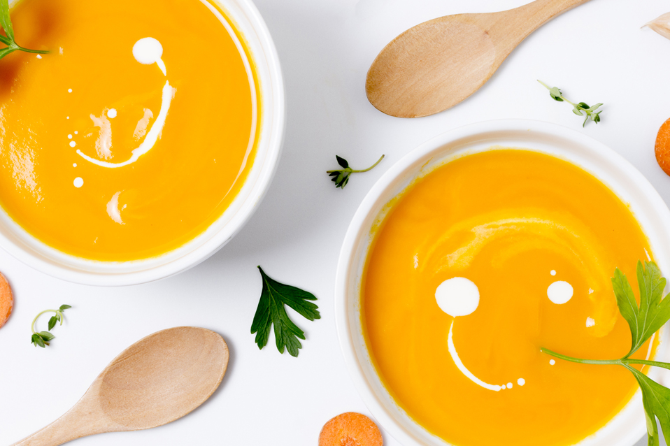 soupe potiron recette compact cook famille enfant hiver plat chaud orange smile