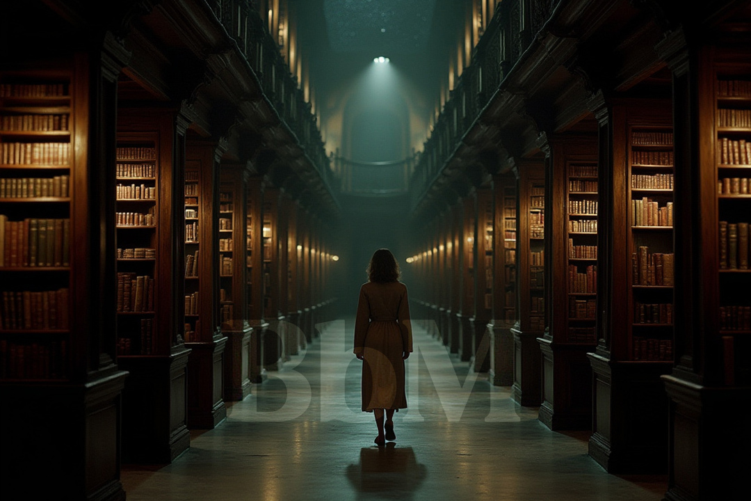 biblihoteque livre nuit reve sommeil cauchemar dormir histoire meditation relaxation zen femme voyage