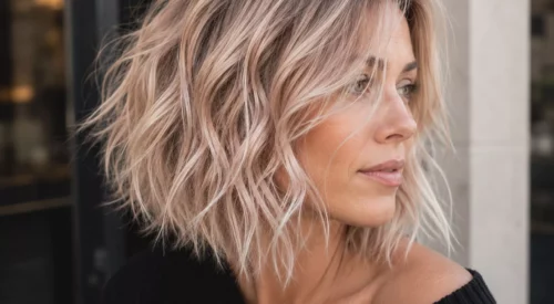 Carré plongeant wavy : la coupe qui réveille la femme après l&rsquo;été