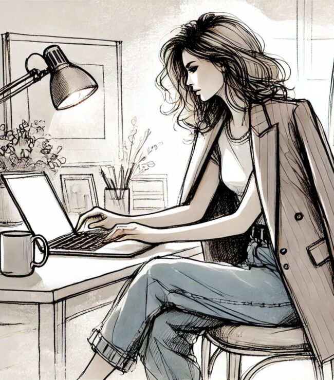 teletravail look femme maman confort maison