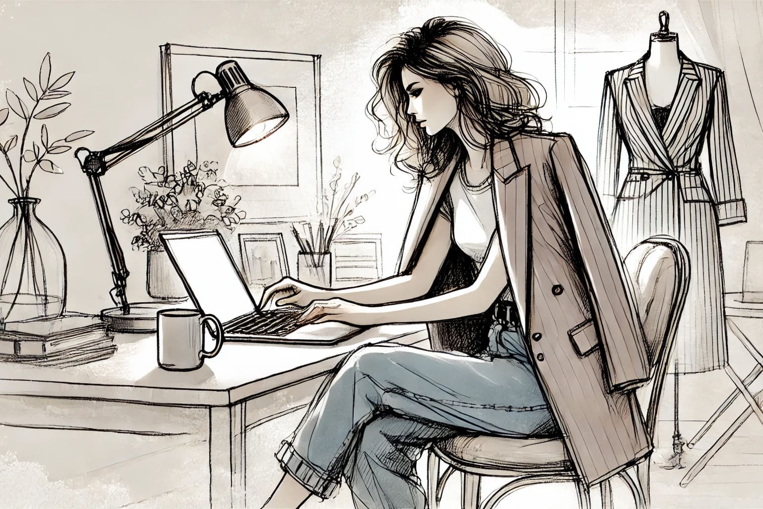 teletravail look femme maman confort maison