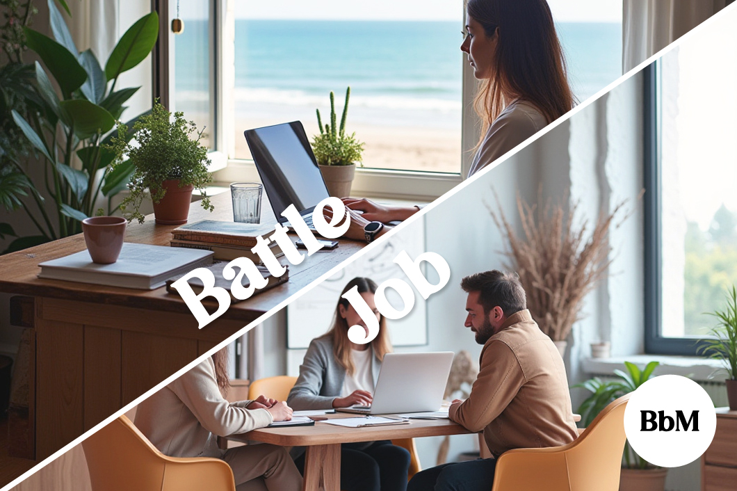 battle job nomade digitale vs working girl en entreprise be by maman