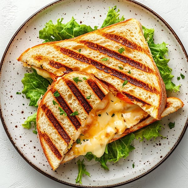repas du mercredi dejeuner enfant recette facile croque monsieur bebymaman Croque-monsieur croustillant à composer soi-même avec fromage fondant et salade verte