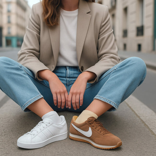 chaussures printemps ete 2025 baskets tendance look casual