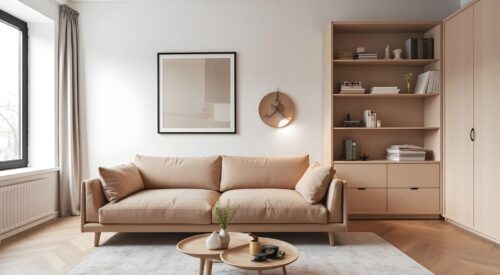 maison organisation rangement integre decoration interieure epuree sobre couleurs nude bebymaman