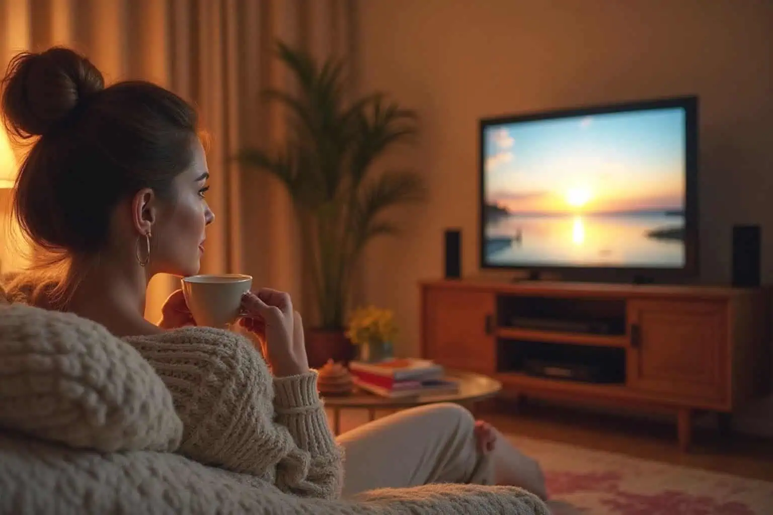 meuble tv cocooning decoration netflix