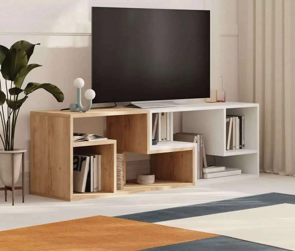 meuble tv modulable tetris geek