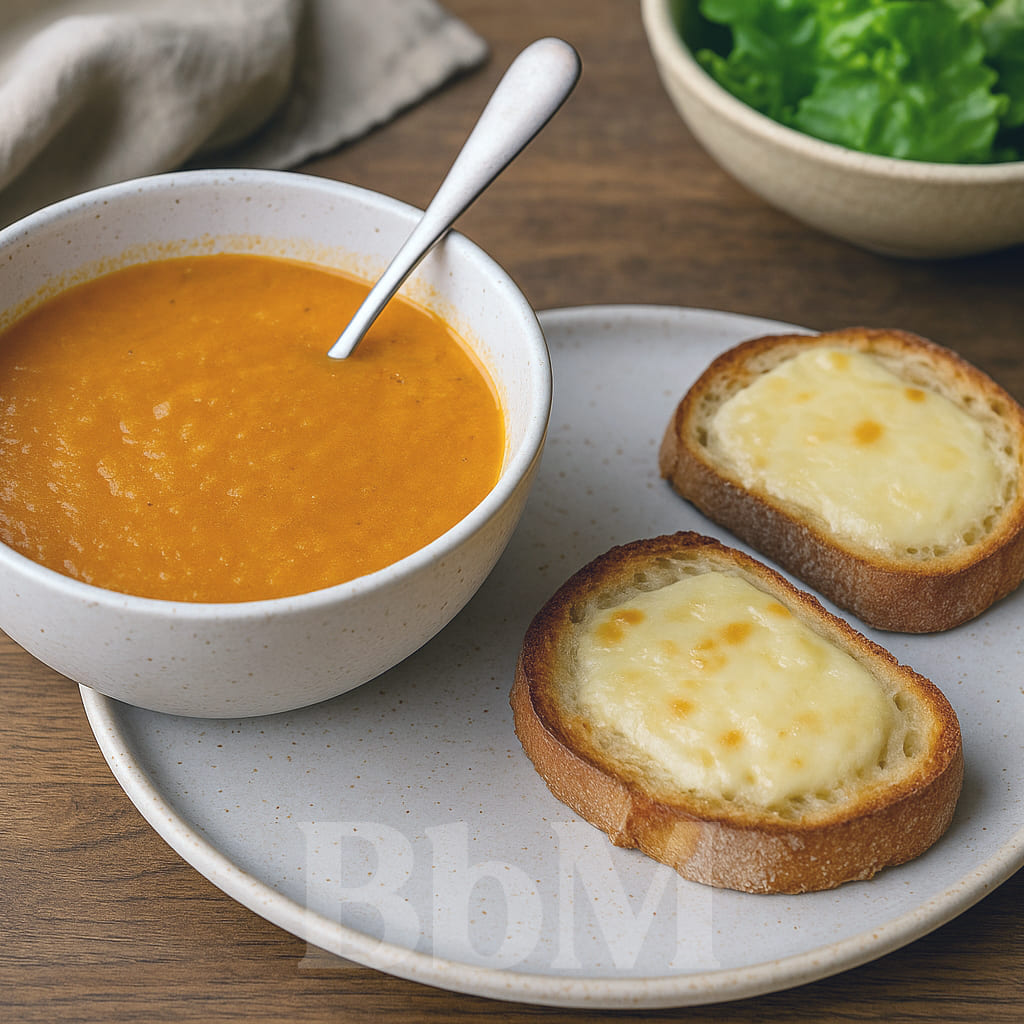 recette rapide maman famille enfant soupe tartines fromage saladebebymaman