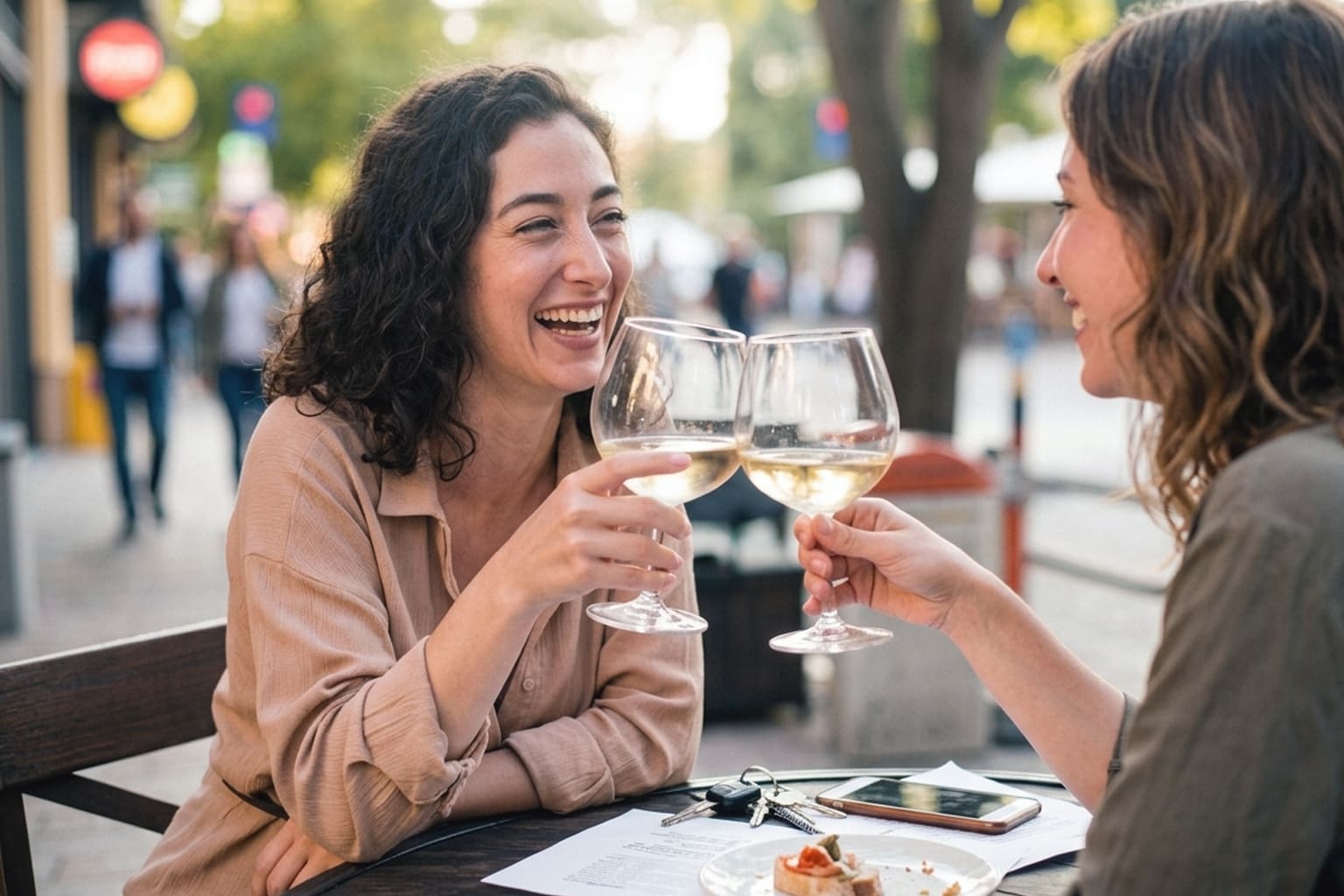 Moment entre copines autour d’un verre : prendre du temps pour soi en mode slow maman