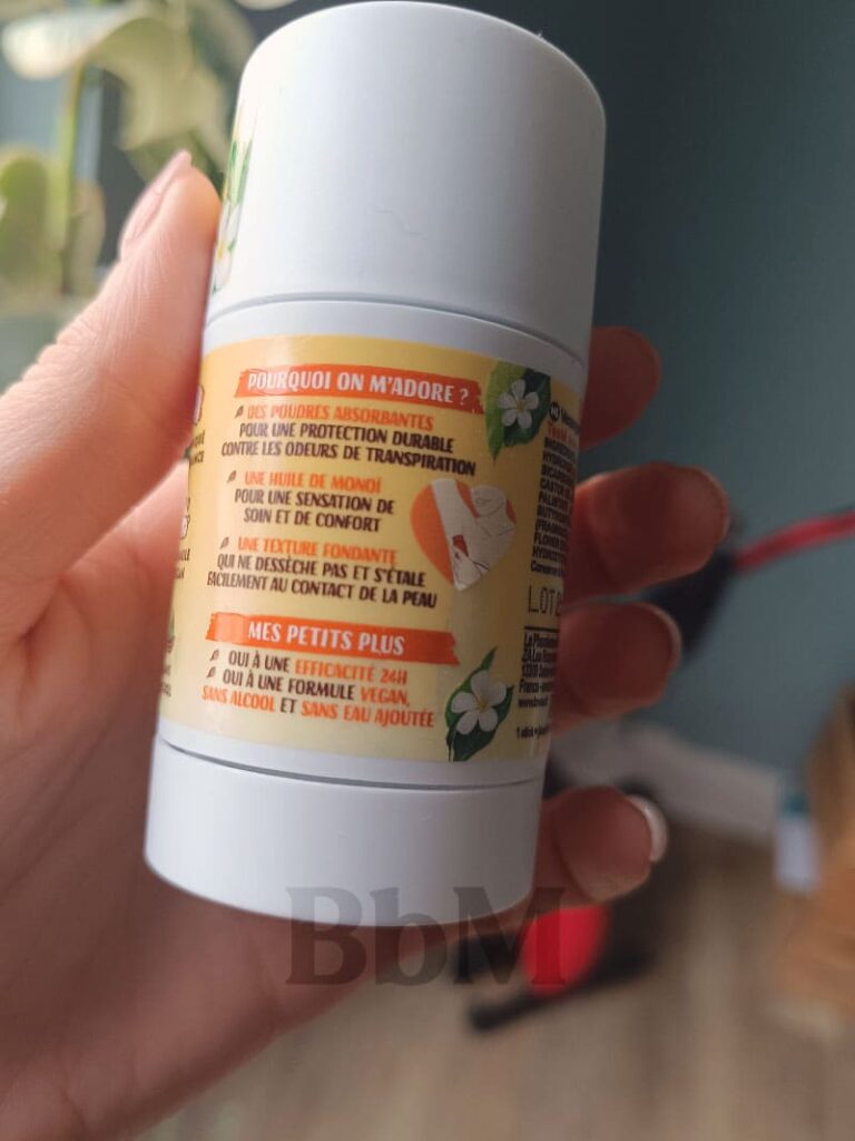 deodorant solide naturel lovea sans aluminium temoigngage test2 déodorant solide lovea monoï composition et efficacité 24h, test be by maman