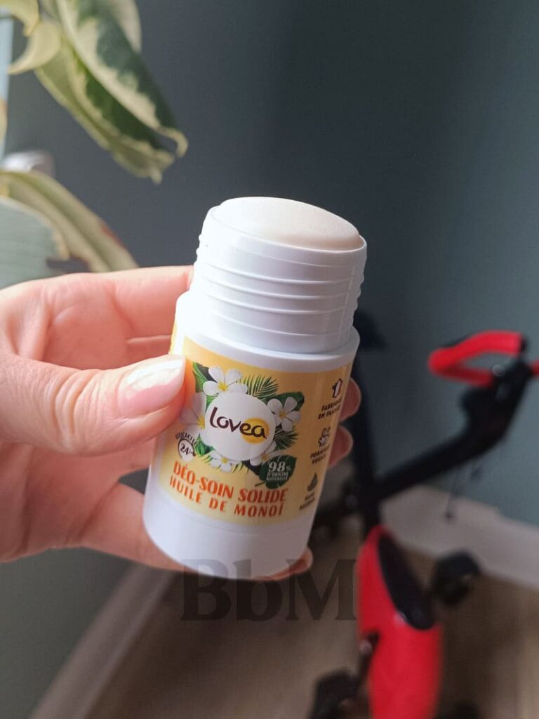 deodorant solide naturel lovea sans aluminium temoigngage test4 Déodorant solide à l'huile de monoï