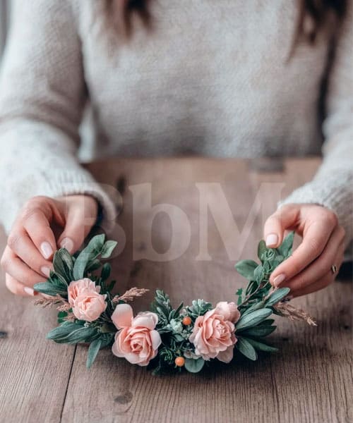 activite famille printemps enfant creation diy fun couronne de fleurs nature decoration Fabrication d’une couronne de fleurs naturelles pour célébrer le printemps en famille