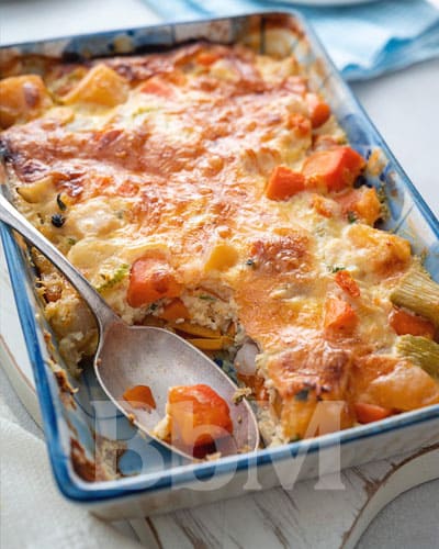 slowfood famille enfant recette facile gratin recette frigo bebymaman Gratin maison préparé avec des restes de légumes et fromage, recette familiale anti gaspi