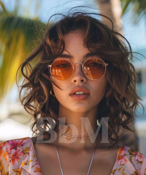 tendance coiffure femme printemps ete 2026 frange rideau boucle caliente Frange rideau sur cheveux bouclés, coiffure tendance printemps été 2026, style solaire et naturel