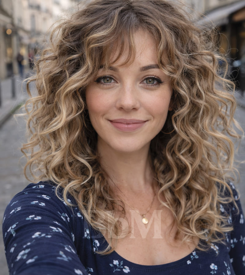 coiffure femme ete cheveux meche clair boucle coiffure femme ete cheveux meche clair boucle