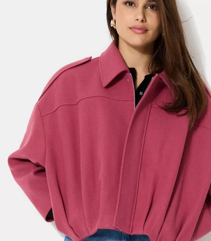 veste boule rose oversize pimkie Blouson femme rose fuchsia forme boule Pimkie automne 2026