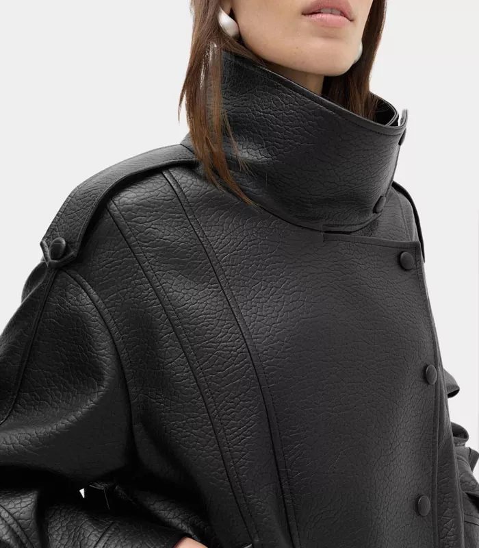 veste cuir noir zalando Veste femme noire en similicuir à col montant Marks & Spencer automne 2026